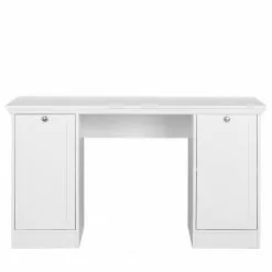 Norrwood Schreibtisch Woodland - Matt Weiß / Antiksilber -Buromobel Verkaufe 1000211603 200428 13195100037 DETAILS P000000001000211603