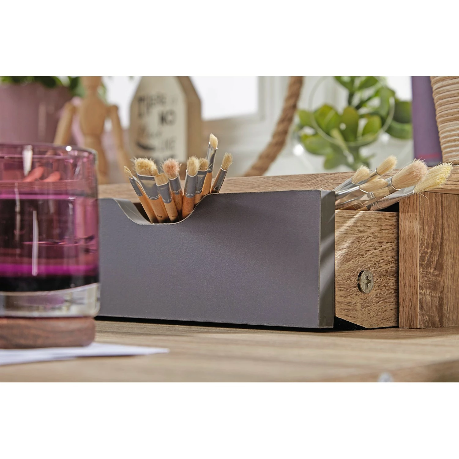 Furnitive Schreibtisch Juuma - Eiche Sonoma Dekor / Dunkelgrau 8 Furnitive Schreibtisch Juuma - Eiche Sonoma Dekor / Dunkelgrau – Bild 6