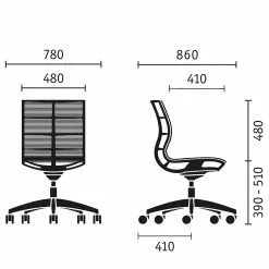 Sedus Bürostuhl se:joy II - Lichtgrau -Buromobel Verkaufe 1000212396 200507 14154200066 SKETCH DETAILS P000000001000212396 sketch