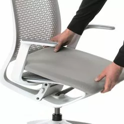 Sedus Bürostuhl se:motion III - Hellgrau / Weiß -Buromobel Verkaufe 1000212418 200507 14154900176 DETAILS P000000001000212418