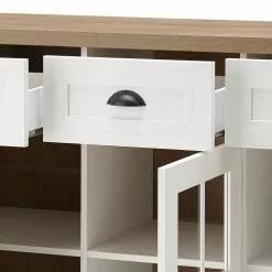 Norrwood Sideboard Proville I - Eiche Weiß Dekor / Eiche Dekor -Buromobel Verkaufe 1000213890 200525 13141600101 DETAILS P000000001000213890