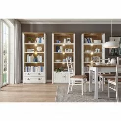 Norrwood Regal Proville I - Eiche Weiß Dekor / Eiche Dekor -Buromobel Verkaufe 1000213900 200525 13152800167 MOOD DETAILS P000000001000213900 mood