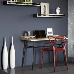 Temahome Schreibtisch Ply I - Eiche teilmassiv / Metall - Eiche Hell / Schwarz -Buromobel Verkaufe 1000214023 200527 06051600073 MOOD DETAILS P000000001000214023 mood