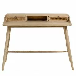 Furnitive Schreibtisch Nobhill - Mindi massiv / Rattan - Mindiholz / Wiener Geflecht -Buromobel Verkaufe 1000214325 200609 07304800050 DETAILS P000000001000214325