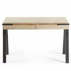 Furnitive Schreibtisch Downey - Akazie massiv / Stahl - Akazie Hell / Vintage Anthrazit -Buromobel Verkaufe 1000214327 200609 07310400069 DETAILS P000000001000214327