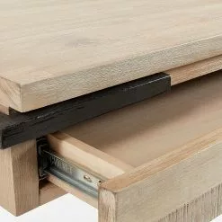 Furnitive Schreibtisch Downey - Akazie massiv / Stahl - Akazie Hell / Vintage Anthrazit -Buromobel Verkaufe 1000214327 200609 07310600071 DETAILS P000000001000214327