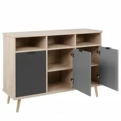 Mørteens Sideboard Elysian - Grau / Eiche Dekor -Buromobel Verkaufe 1000214503 200608 14174500131 DETAILS P000000001000214503