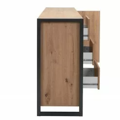 Red Living Sideboard Denville - Eiche Artisan Dekor / Anthrazit -Buromobel Verkaufe 1000214505 200608 14181100156 DETAILS P000000001000214505