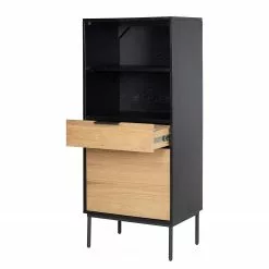 Studio Copenhagen Regal Xavi - Echtholzfurnier / Metall - Eiche / Eiche Schwarz -Buromobel Verkaufe 1000218026 220107 12570000076 DETAILS P000000001000218026