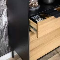 Studio Copenhagen Regal Xavi - Echtholzfurnier / Metall - Eiche / Eiche Schwarz -Buromobel Verkaufe 1000218026 220107 12570100096 DETAILS P000000001000218026