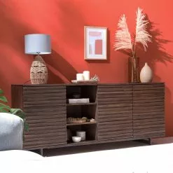 Studio Copenhagen Sideboard Kirley III - Akazie massiv - Akazie Dunkel -Buromobel Verkaufe 1000218057 210420 08100100002 MOOD DETAILS P000000001000218057 mood