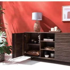 Studio Copenhagen Sideboard Kirley III - Akazie massiv - Akazie Dunkel -Buromobel Verkaufe 1000218057 210420 08100400005 DETAILS P000000001000218057