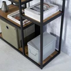 Studio Copenhagen Regal Flox II - Echtholzfurnier / Metall - Eiche / Schwarz -Buromobel Verkaufe 1000218118 211020 14273000064 DETAILS P000000001000218118