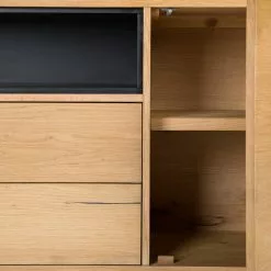 Studio Copenhagen Sideboard Flox II - Echtholzfurnier / Metall - Eiche / Schwarz -Buromobel Verkaufe 1000218135 210901 08134800025 DETAILS P000000001000218135 1