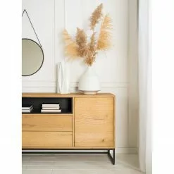 Studio Copenhagen Sideboard Flox II - Echtholzfurnier / Metall - Eiche / Schwarz -Buromobel Verkaufe 1000218135 211020 141438000038 DETAILS P000000001000218135 1