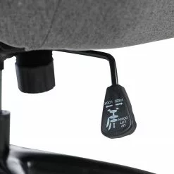 Jack & Alice Bürosessel Bracon II - Flachgewebe / Nylon - Dunkelgrau / Schwarz -Buromobel Verkaufe 1000218350 220330 065 DETAILS P000000001000218350