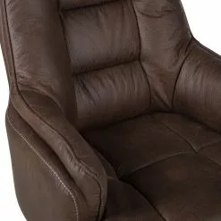 Furnitive Bürostuhl Grately - Microfaser / Nylon - Braun / Schwarz -Buromobel Verkaufe 1000218362 220330 055 DETAILS P000000001000218362