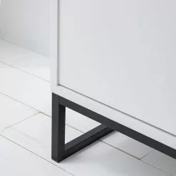 Fredriks Sideboard White Hall I - Matt Weiß / Schwarz -Buromobel Verkaufe 1000218366 210316 08055900007 DETAILS P000000001000218366