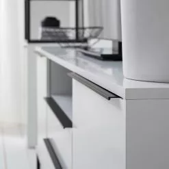 Fredriks Sideboard White Hall I - Matt Weiß / Schwarz -Buromobel Verkaufe 1000218366 210316 08060100008 DETAILS P000000001000218366