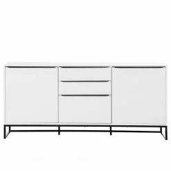 Fredriks Sideboard White Hall II - Matt Weiß / Schwarz -Buromobel Verkaufe 1000218367 210420 13404800002 DETAILS P000000001000218367