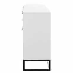 Fredriks Sideboard White Hall II - Matt Weiß / Schwarz -Buromobel Verkaufe 1000218367 210420 13405200004 DETAILS P000000001000218367