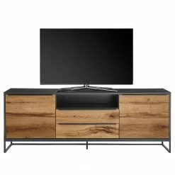 Red Living Sideboard Barview II - Echtholzfurnier - Eiche / Anthrazit -Buromobel Verkaufe 1000218373 201118 06053900031 DETAILS P000000001000218373