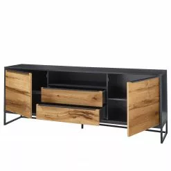 Red Living Sideboard Barview II - Echtholzfurnier - Eiche / Anthrazit -Buromobel Verkaufe 1000218373 201118 06054000032 DETAILS P000000001000218373