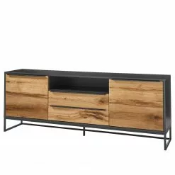 Red Living Sideboard Barview II - Echtholzfurnier - Eiche / Anthrazit -Buromobel Verkaufe 1000218373 201118 06054300034 DETAILS P000000001000218373