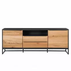 Red Living Sideboard Barview II - Echtholzfurnier - Eiche / Anthrazit -Buromobel Verkaufe 1000218373 210303 09074800002 DETAILS P000000001000218373