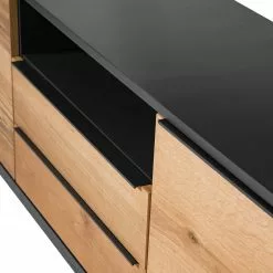 Red Living Sideboard Barview II - Echtholzfurnier - Eiche / Anthrazit -Buromobel Verkaufe 1000218373 210303 09075700008 DETAILS P000000001000218373