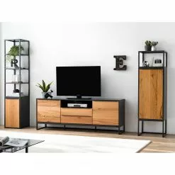 Red Living Sideboard Barview II - Echtholzfurnier - Eiche / Anthrazit -Buromobel Verkaufe 1000218373 210413 12582300028 MOOD DETAILS P000000001000218373 mood