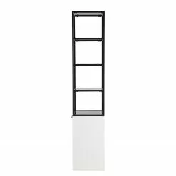 Fredriks Regal White Hall - Matt Weiß / Schwarz -Buromobel Verkaufe 1000218374 210121 14233400004 DETAILS P000000001000218374