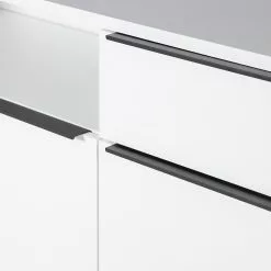 Fredriks Lowboard White Hall II - Matt Weiß / Schwarz -Buromobel Verkaufe 1000218377 210311 10581800021 DETAILS P000000001000218377