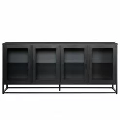 Ars manufacti Sideboard Kayys - Glas / Metall - Schwarz -Buromobel Verkaufe 1000219025 210330 15112800027 DETAILS P000000001000219025