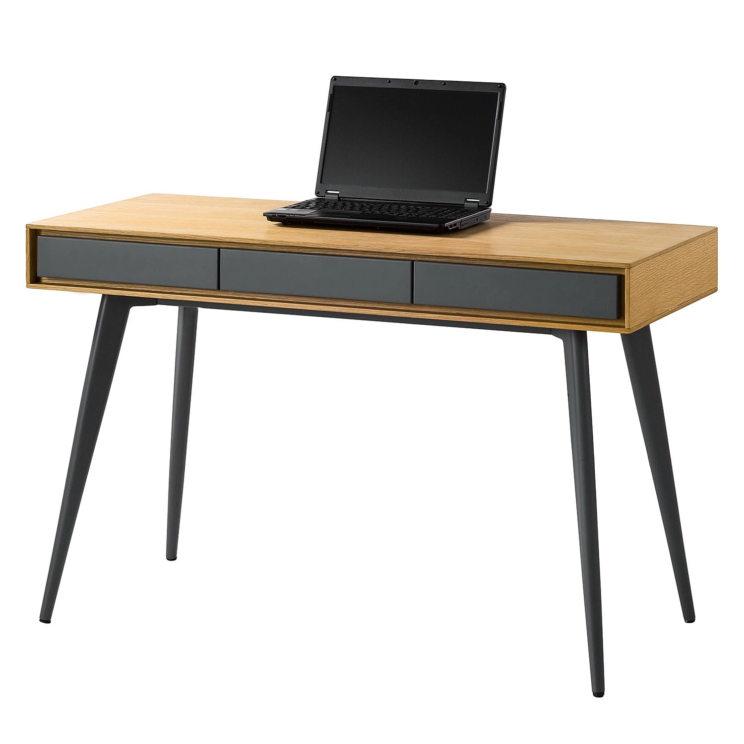 Studio Copenhagen Schreibtisch Danica - Echtholzfurnier - Matt Dunkelgrau / Esche 3 Studio Copenhagen Schreibtisch Danica - Echtholzfurnier - Matt Dunkelgrau / Esche