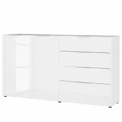 Germania Sideboard Oakland II - Glas - Weiß