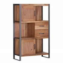 Ars manufacti Highboard Leyma - Rattan / Akazie massiv - Akazie / Anthrazit -Buromobel Verkaufe 1000223472 200826 12351500024 DETAILS P000000001000223472
