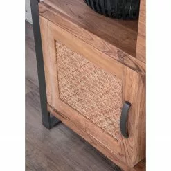 Ars manufacti Highboard Leyma - Rattan / Akazie massiv - Akazie / Anthrazit -Buromobel Verkaufe 1000223472 200826 12351700026 DETAILS P000000001000223472