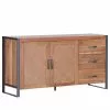 Ars manufacti Sideboard Leyma - Rattan / Akazie massiv - Akazie / Anthrazit -Buromobel Verkaufe 1000223479 200826 12354500049 IMAGE P000000001000223479