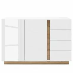 Loftscape Sideboard Cailla III - Hochglanz Weiß -Buromobel Verkaufe 1000223911 200828 15411500043 DETAILS P000000001000223911
