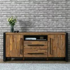 Ars manufacti Sideboard Urban Industry I - Akazie teilmassiv / Metall - Akazie / Schwarz -Buromobel Verkaufe 1000224201 210714 07372000003 MOOD DETAILS P000000001000224201 mood