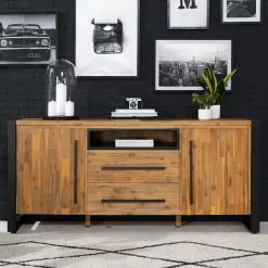 Ars manufacti Sideboard Urban Industry I - Akazie teilmassiv / Metall - Akazie / Schwarz -Buromobel Verkaufe 1000224201 220118 132848000028 MOOD DETAILS P000000001000224201 mood