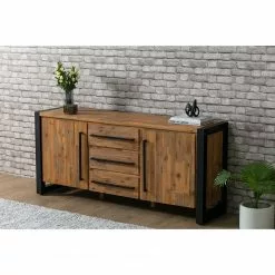 Ars manufacti Sideboard Urban Industry II - Akazie teilmassiv / Metall - Akazie / Schwarz -Buromobel Verkaufe 1000224223 210714 07374300038 MOOD DETAILS P000000001000224223 mood