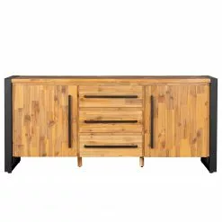 Ars manufacti Sideboard Urban Industry II - Akazie teilmassiv / Metall - Akazie / Schwarz -Buromobel Verkaufe 1000224223 210908 15542000035 DETAILS P000000001000224223