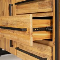 Ars manufacti Sideboard Urban Industry II - Akazie teilmassiv / Metall - Akazie / Schwarz -Buromobel Verkaufe 1000224223 210908 15542100043 DETAILS P000000001000224223