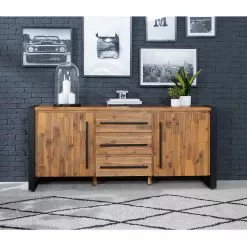 Ars manufacti Sideboard Urban Industry II - Akazie teilmassiv / Metall - Akazie / Schwarz -Buromobel Verkaufe 1000224223 220114 134353000029 MOOD DETAILS P000000001000224223 mood
