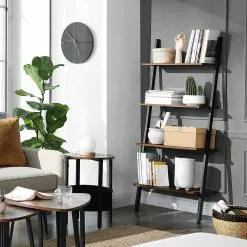 Red Living Leiterregal Crosshill I - Braun / Schwarz -Buromobel Verkaufe 1000226210 200922 17391100152 DETAILS P000000001000226210