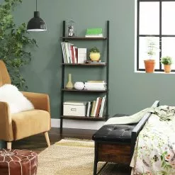 Red Living Leiterregal Crosshill I - Braun / Schwarz -Buromobel Verkaufe 1000226210 200922 17391100153 DETAILS P000000001000226210