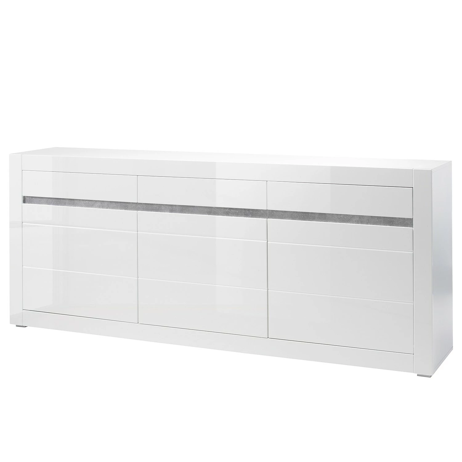 Loftscape Sideboard Cape Ann I - Hochglanz Weiß / Matt Weiß 3 Loftscape Sideboard Cape Ann I - Hochglanz Weiß / Matt Weiß