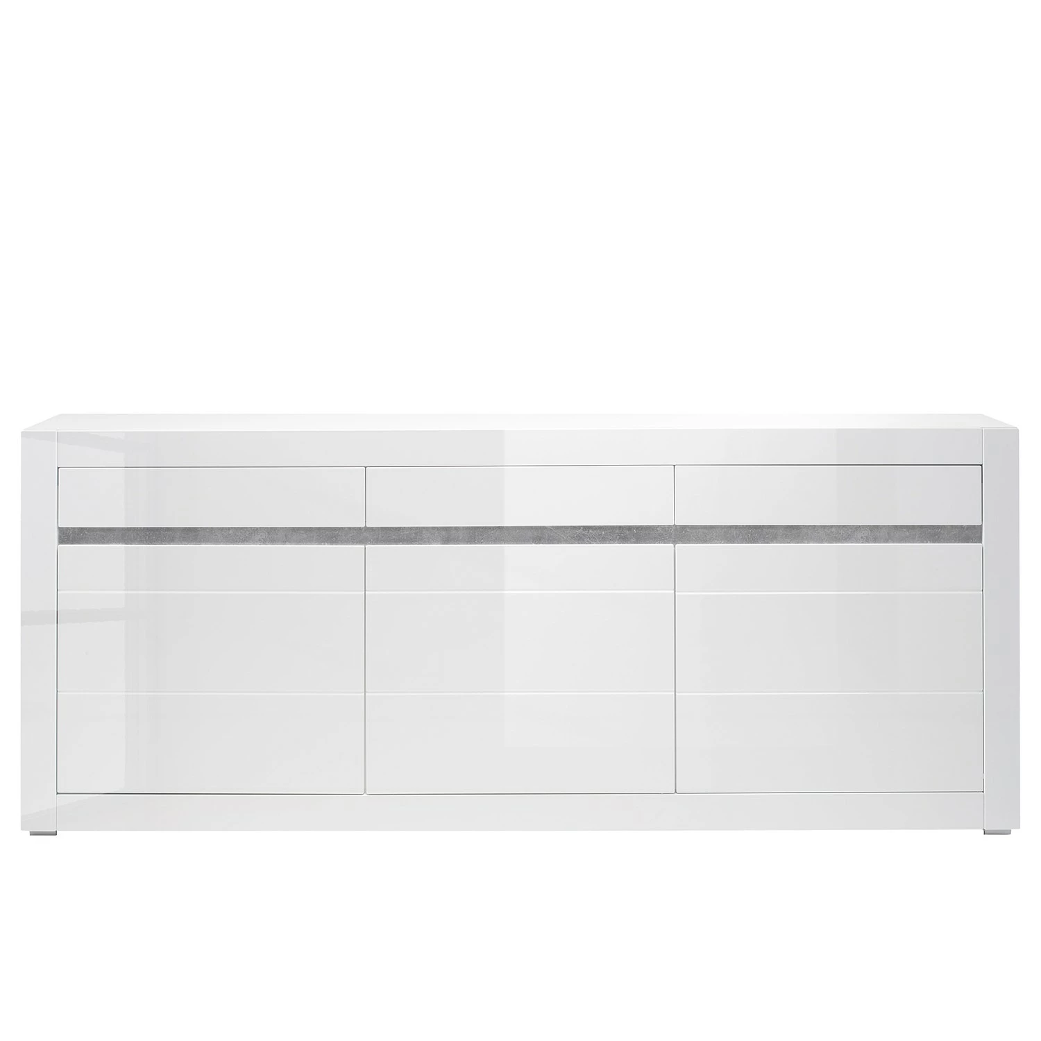 Loftscape Sideboard Cape Ann I - Hochglanz Weiß / Matt Weiß 7 Loftscape Sideboard Cape Ann I - Hochglanz Weiß / Matt Weiß – Bild 5